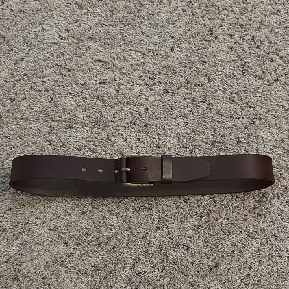 Men's Brown Leather Belt
